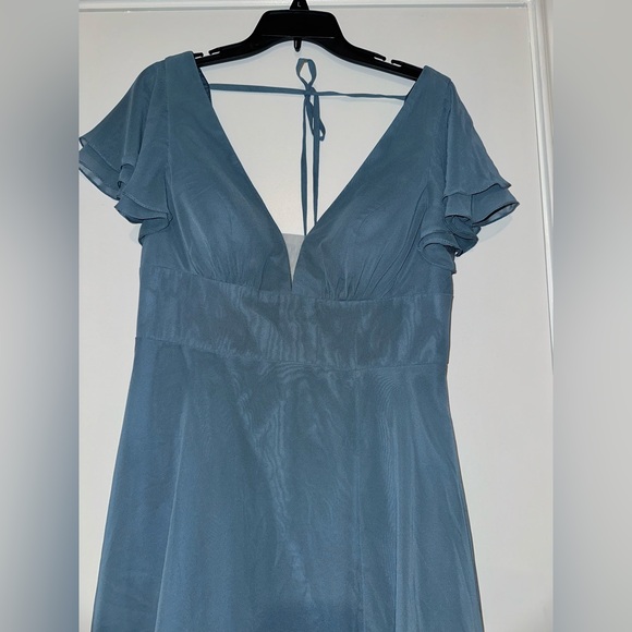 Azazie Ashika Twilight Blue Bridesmaid Dress 
Fits like a size 10 - Picture 3 of 6